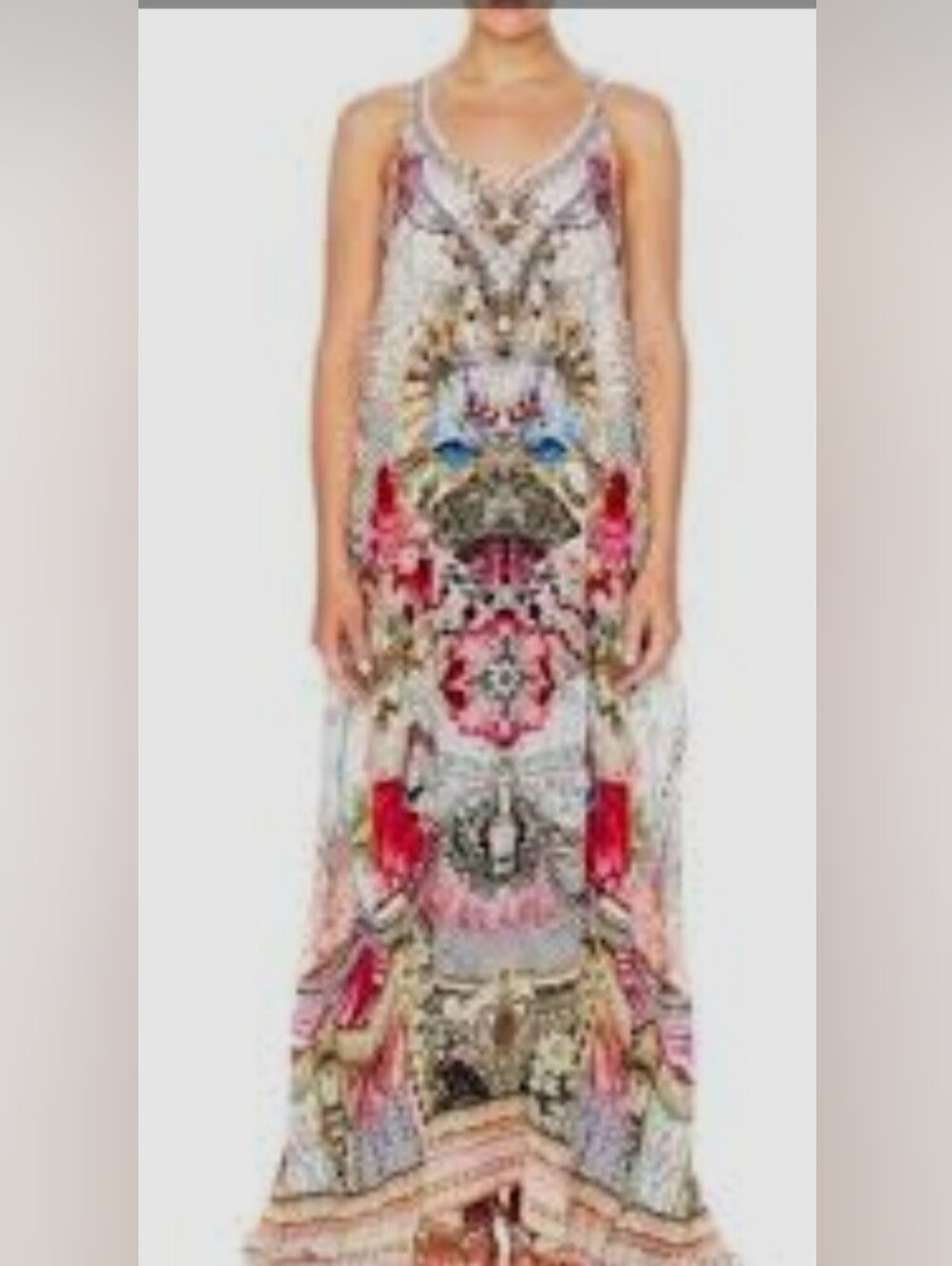 Camilla Bohemian Maxi Dress Beaded Size S